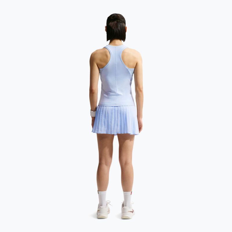 Fustă de tenis Nike Victory Dri-Fit High-Waisted Pleated hydrogen blue/hydrogen blue/white 3