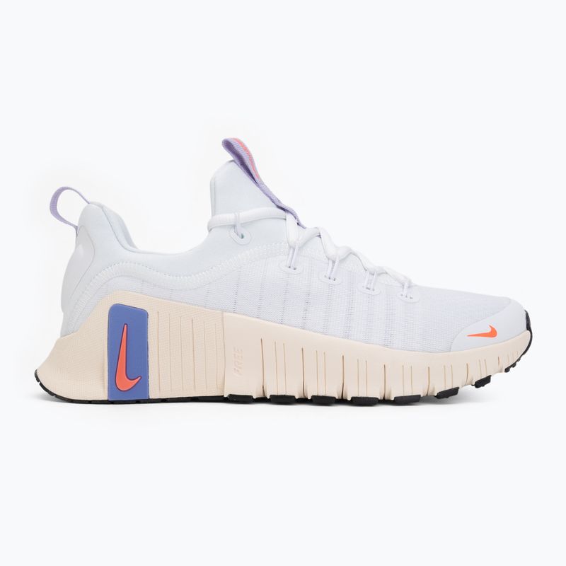 Încălțăminte de antrenament pentru femei Nike Free Metcon 6 white/violet mist/chalk/hot lava 2
