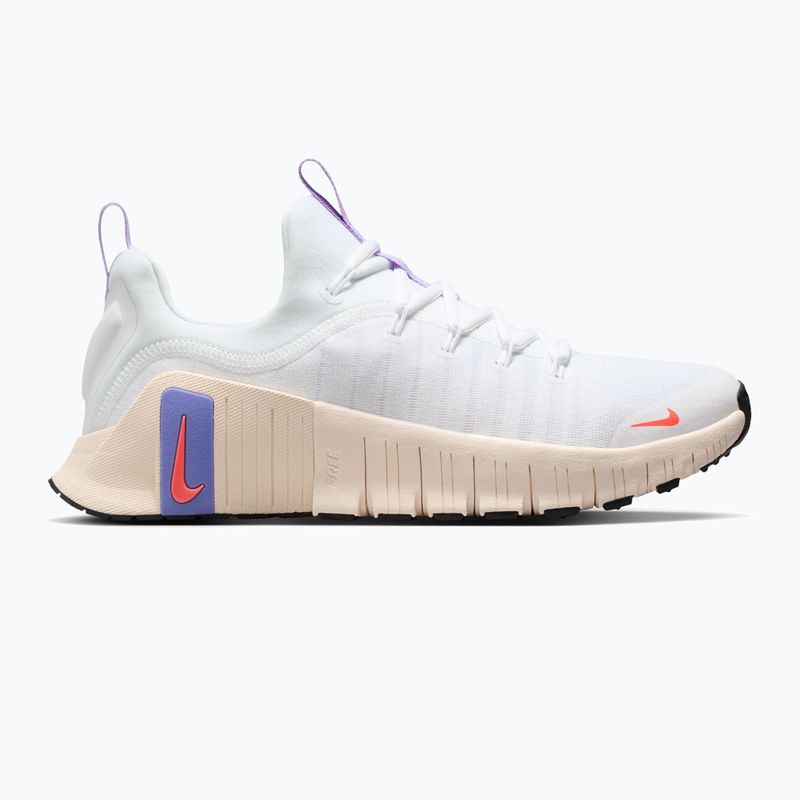 Încălțăminte de antrenament pentru femei Nike Free Metcon 6 white/violet mist/chalk/hot lava 8