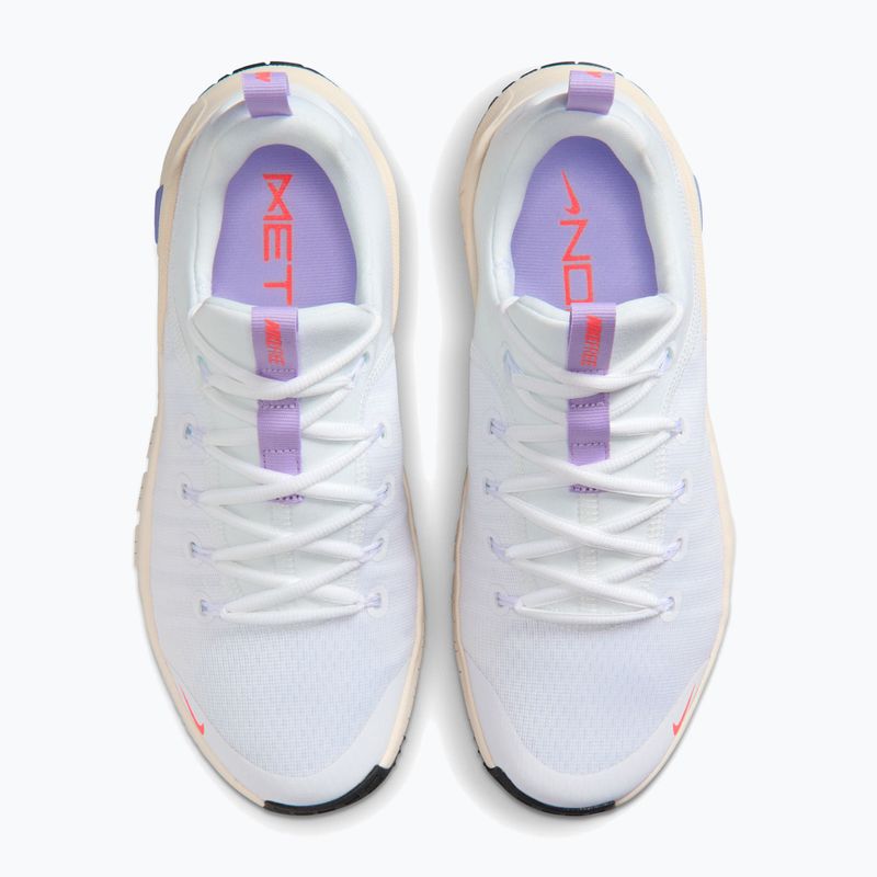 Încălțăminte de antrenament pentru femei Nike Free Metcon 6 white/violet mist/chalk/hot lava 12