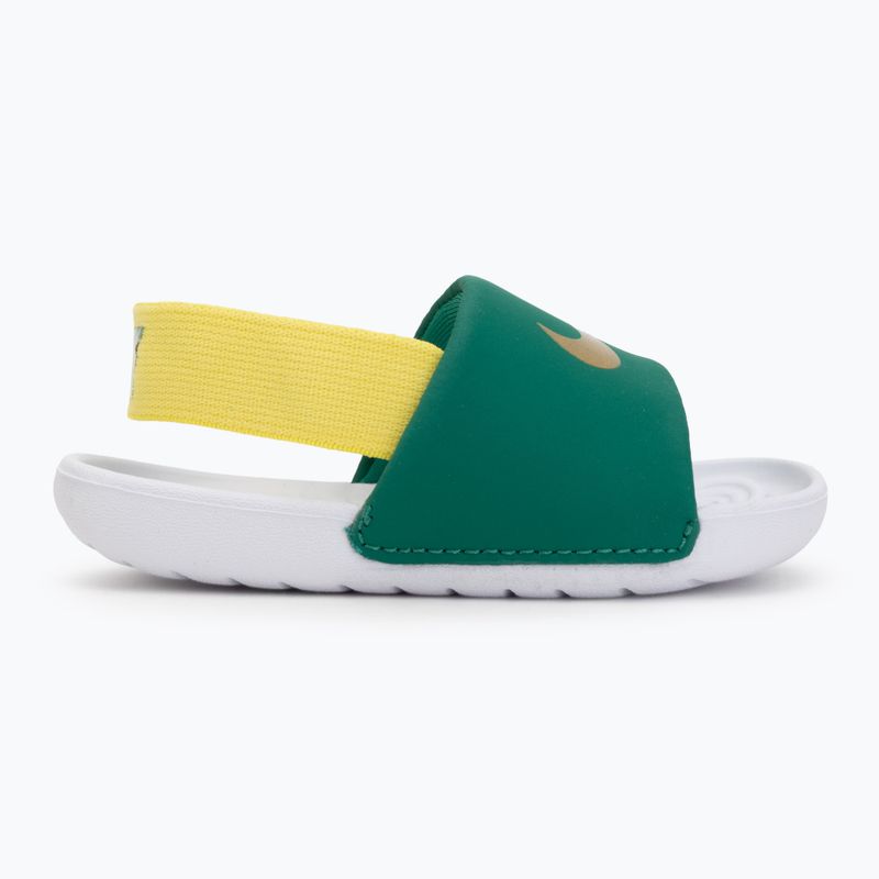 Șlapi pentru copii Nike Kawa malachite/sonic yellow 2