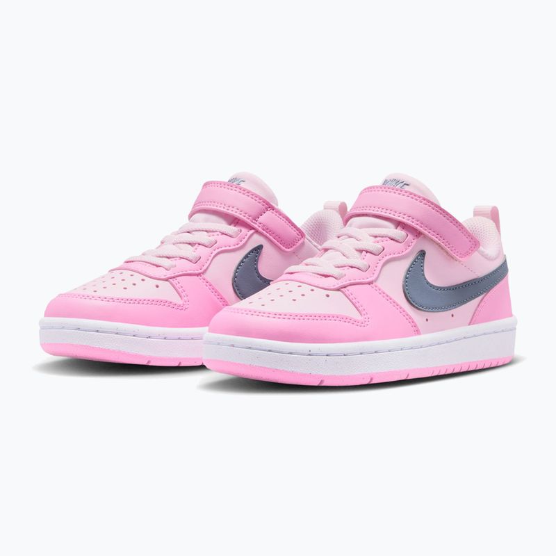 Încălțăminte pentru copii Nike Court Borough Low Recraft pink foam/pink rise/white/ashen slate 3