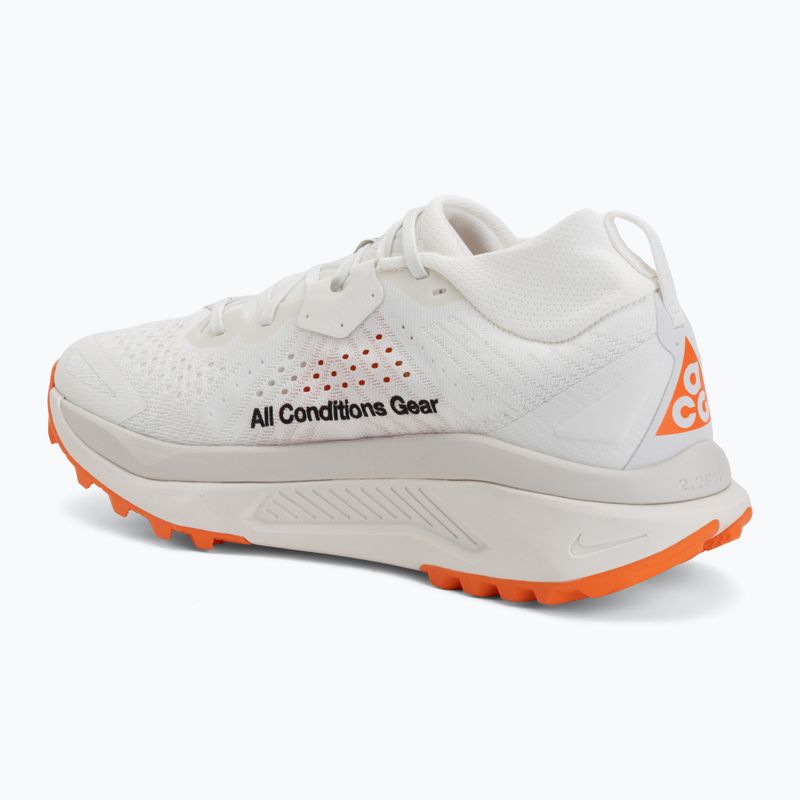 Pantofi de alergare bărbați Nike ACG Zegama Trail summit white/phantom/safety orange/black 3