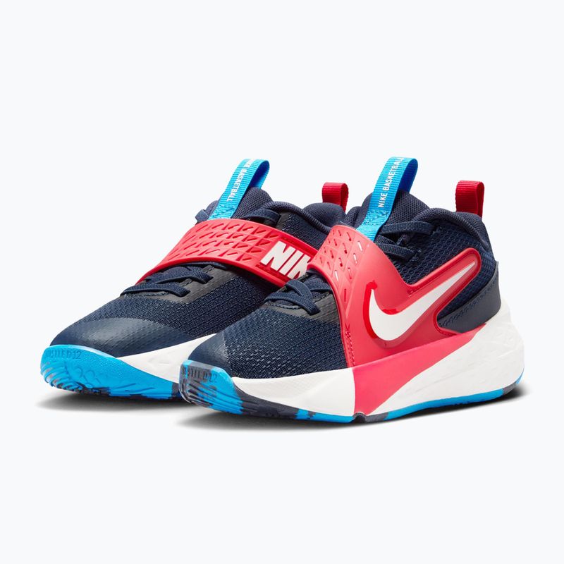 Încălțăminte pentru copii Nike Team Hustle D 12 tm navy/university red/photo blue/sail 3