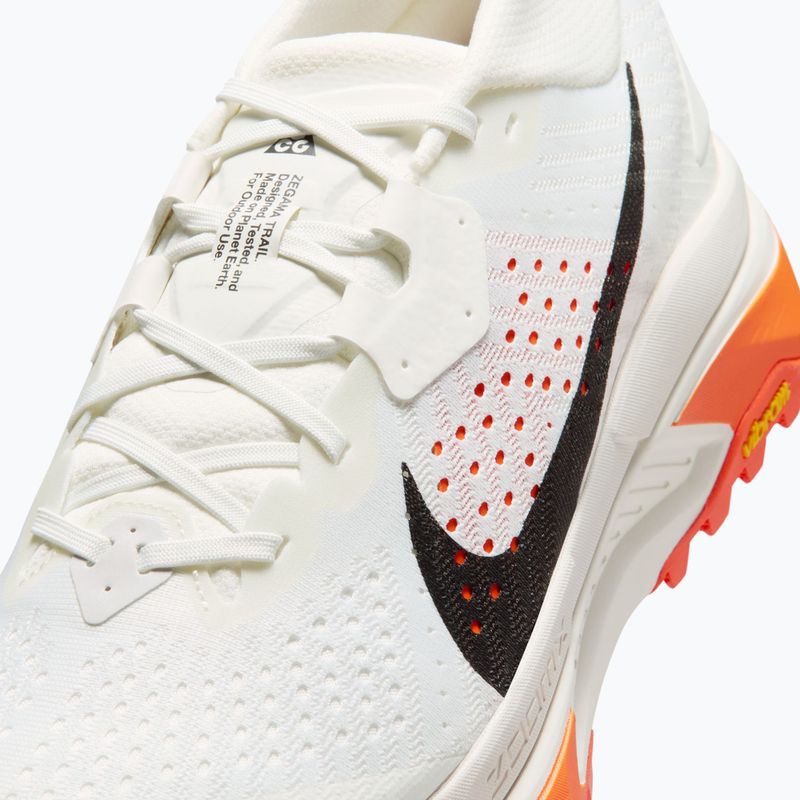 Pantofi de alergare bărbați Nike ACG Zegama Trail summit white/phantom/safety orange/black 11