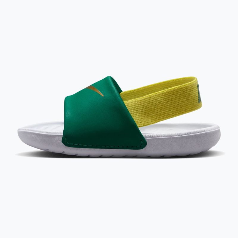Șlapi pentru copii Nike Kawa malachite/sonic yellow 2