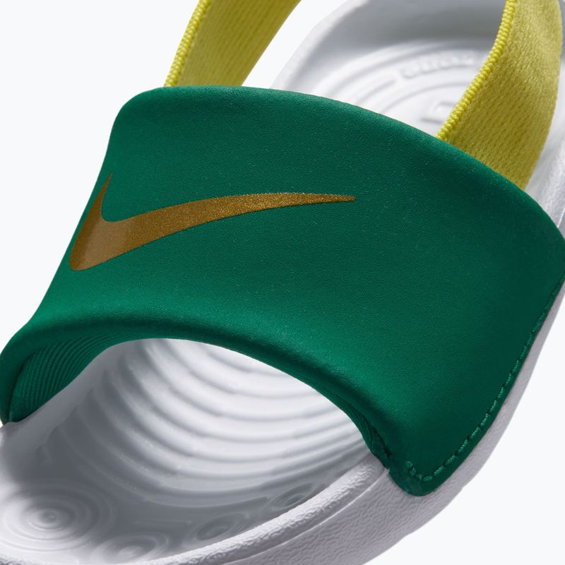Șlapi pentru copii Nike Kawa malachite/sonic yellow 7