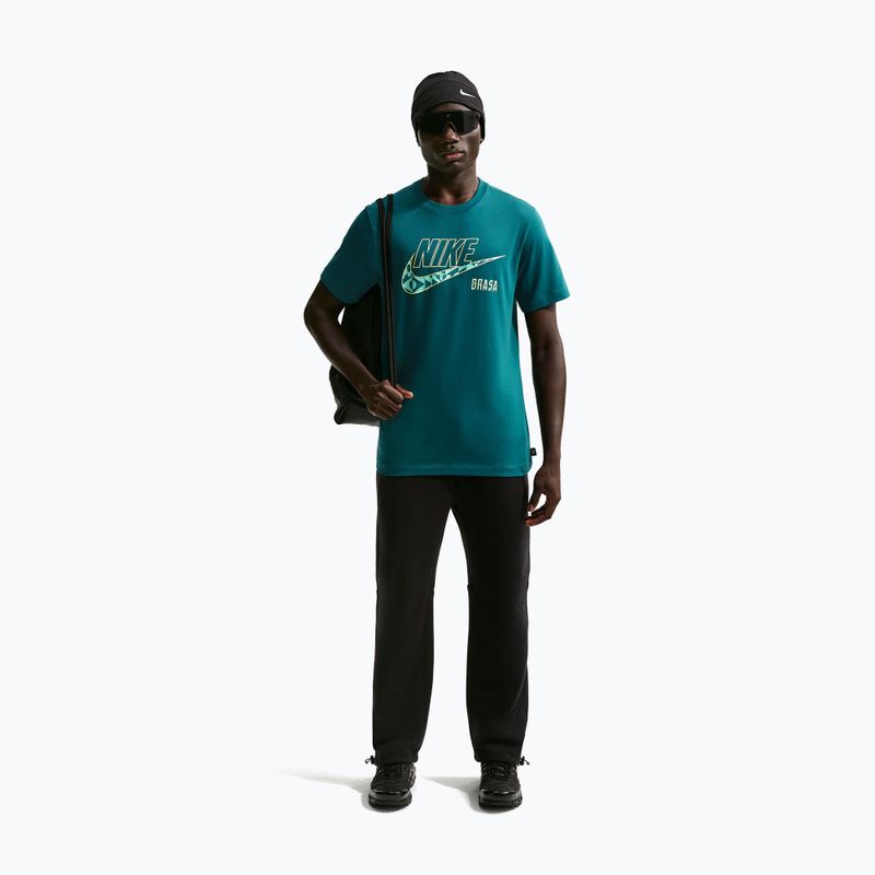 Tricou de fotbal pentru bărbați Nike Brazil Soccer geode teal 2