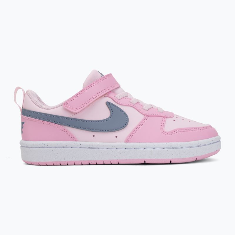 Încălțăminte pentru copii Nike Court Borough Low Recraft pink foam/pink rise/white/ashen slate 2
