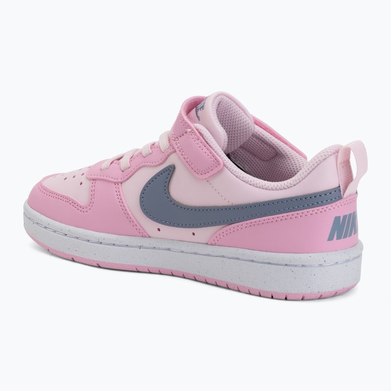 Încălțăminte pentru copii Nike Court Borough Low Recraft pink foam/pink rise/white/ashen slate 3