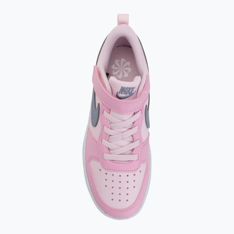 Încălțăminte pentru copii Nike Court Borough Low Recraft pink foam/pink rise/white/ashen slate 5