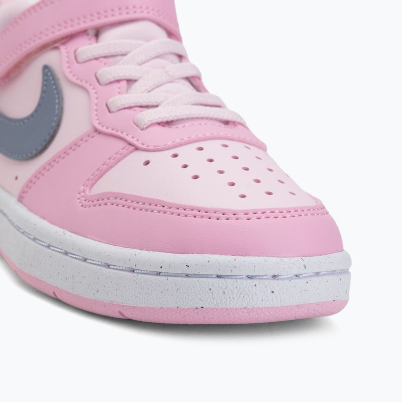 Încălțăminte pentru copii Nike Court Borough Low Recraft pink foam/pink rise/white/ashen slate 7
