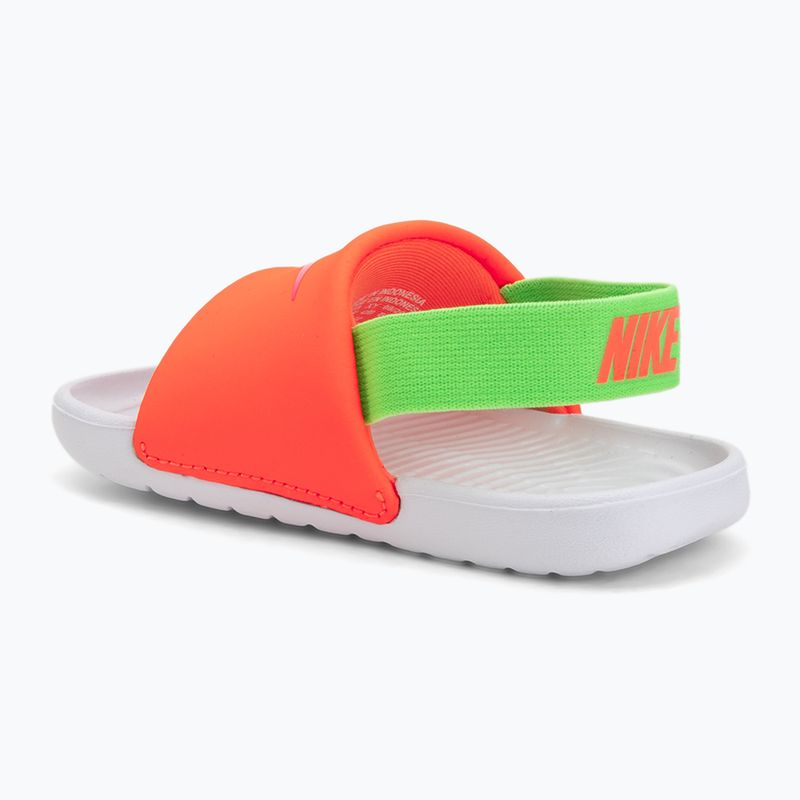 Șlapi pentru copii Nike Kawa total orange/green strike 3
