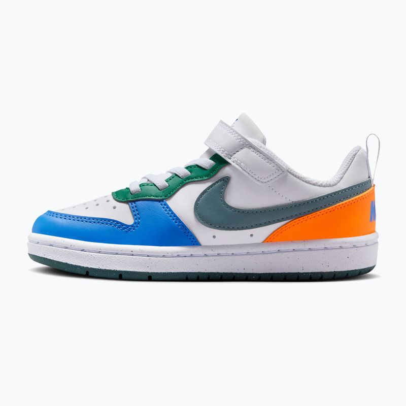 Încălțăminte pentru copii Nike Court Borough Low Recraft white/malachite/mineral slate 2