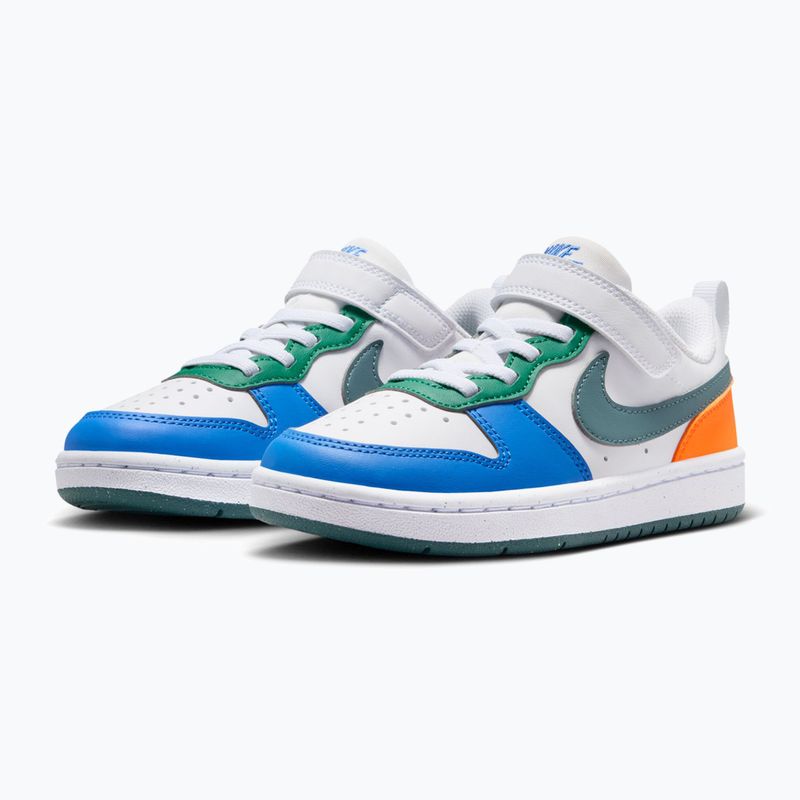 Încălțăminte pentru copii Nike Court Borough Low Recraft white/malachite/mineral slate 3