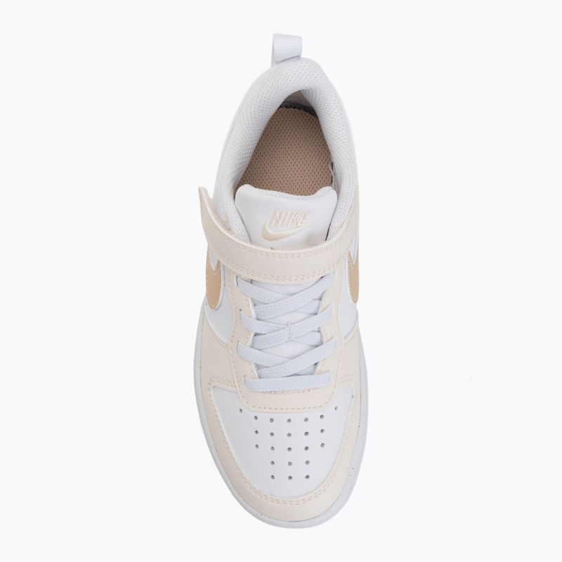 Încălțăminte pentru copii Nike Court Borough Low white/chalk/white/shimmer 5