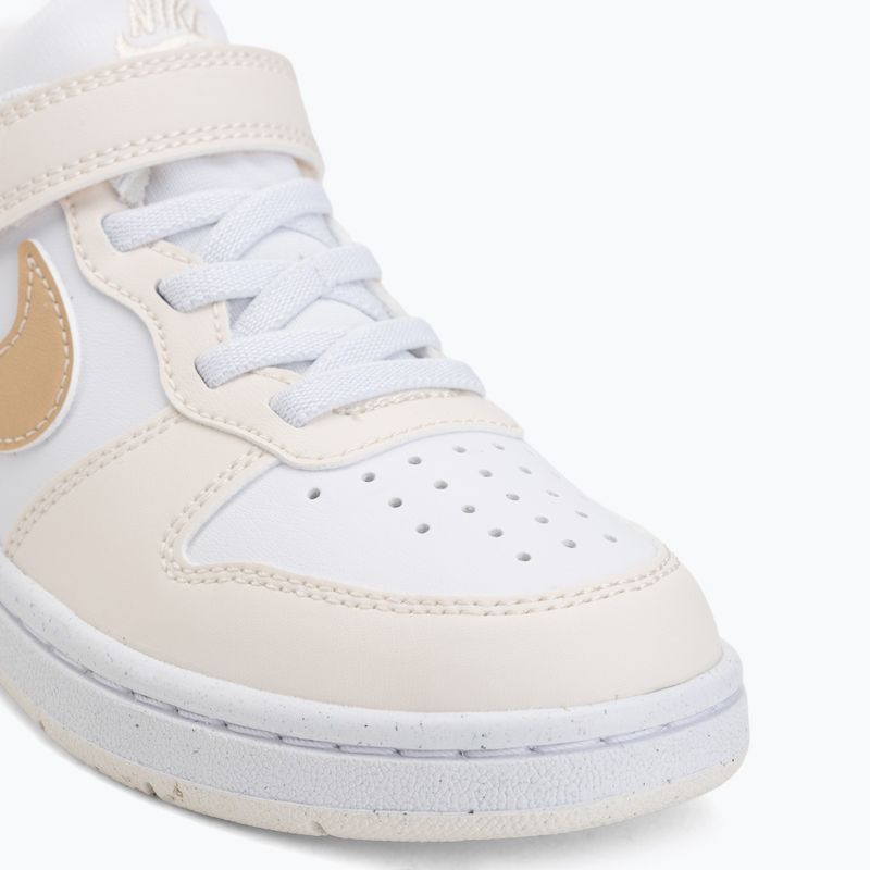 Încălțăminte pentru copii Nike Court Borough Low white/chalk/white/shimmer 7