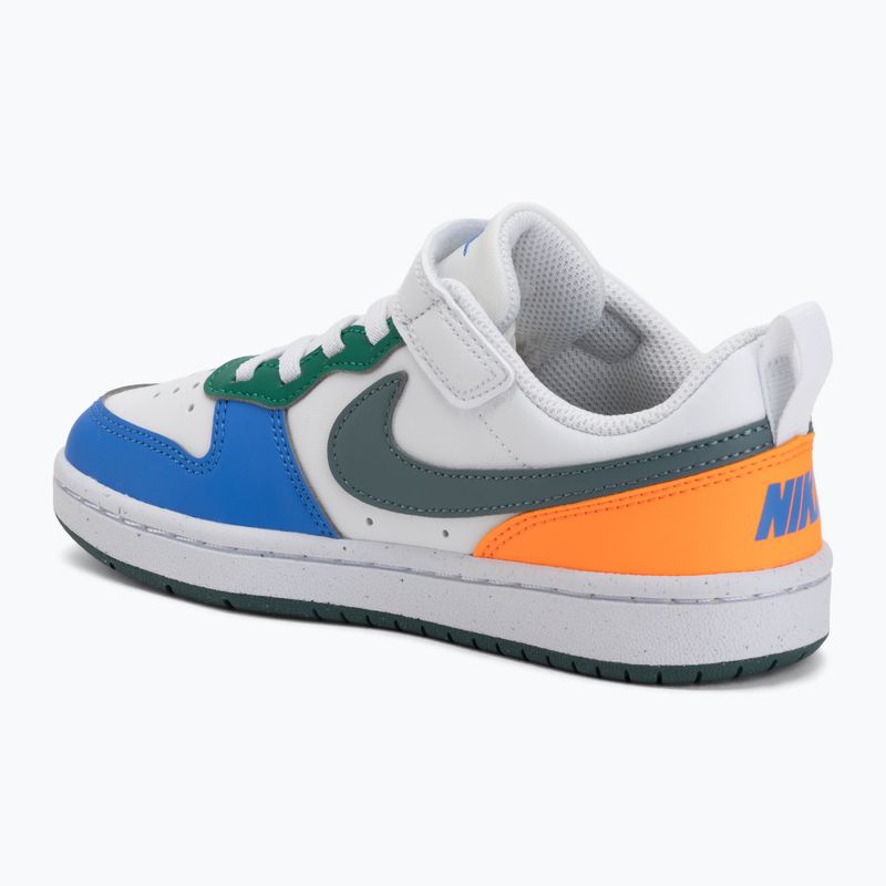 Încălțăminte pentru copii Nike Court Borough Low Recraft white/malachite/mineral slate 3