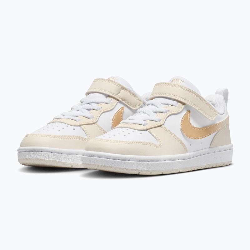Încălțăminte pentru copii Nike Court Borough Low white/chalk/white/shimmer 3