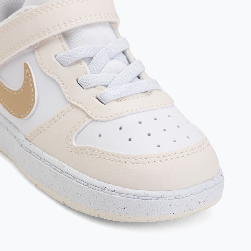 Încălțăminte pentru copii Nike Court Borough Low white/chalk/white/shimmer 7