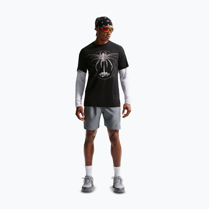 Tricou de alergare pentru bărbați Nike Dri-Fit Running black 2