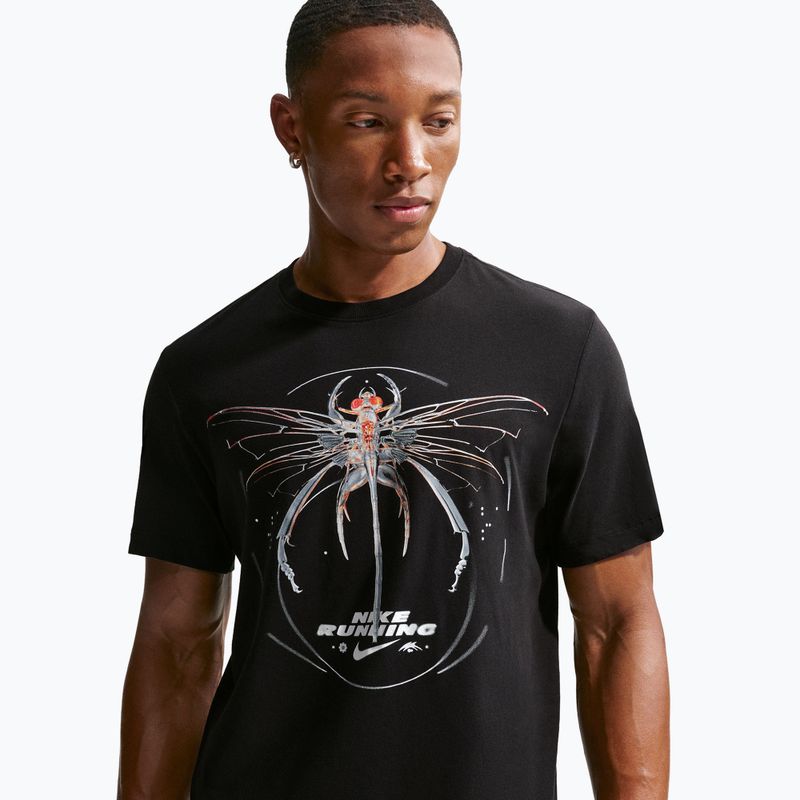 Tricou de alergare pentru bărbați Nike Dri-Fit Running black 5