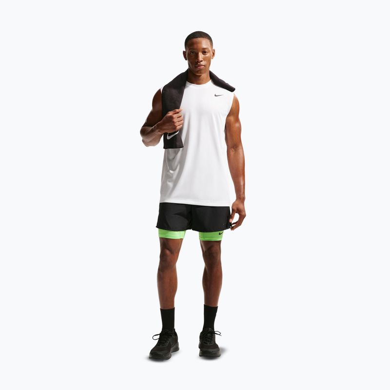 Tricou de antrenament bărbați Nike Dri-FIT Sleeveless Training Top white/black 2