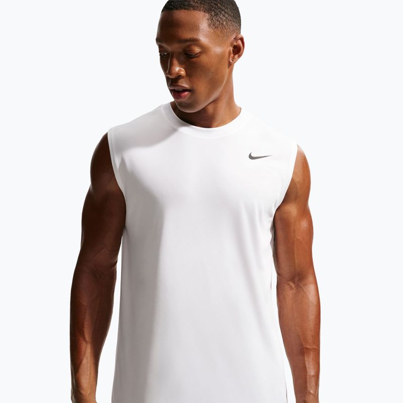 Tricou de antrenament bărbați Nike Dri-FIT Sleeveless Training Top white/black 4