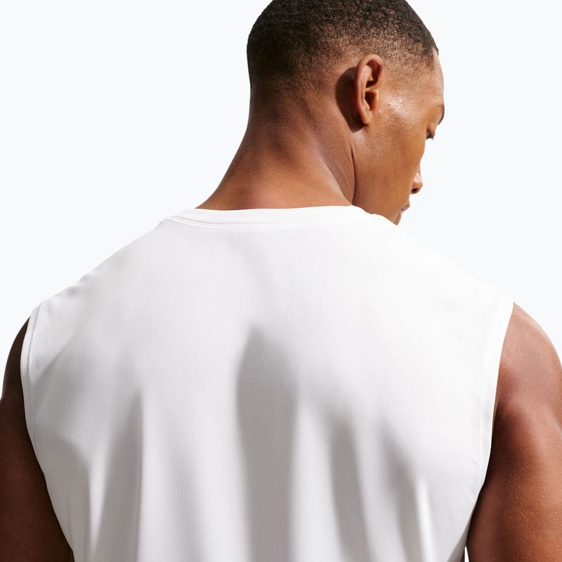 Tricou de antrenament bărbați Nike Dri-FIT Sleeveless Training Top white/black 5