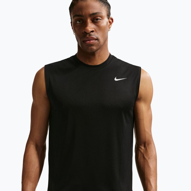 Tricou de antrenament bărbați Nike Dri-FIT Sleeveless Training Top black/matte silver 3