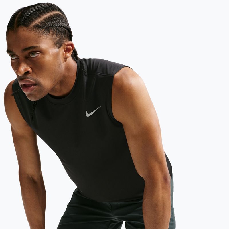 Tricou de antrenament bărbați Nike Dri-FIT Sleeveless Training Top black/matte silver 5