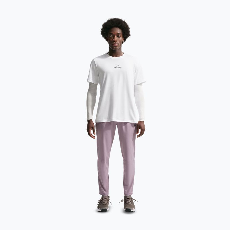 Tricou de antrenament pentru bărbați Nike Pro Dri-Fit white/black 2