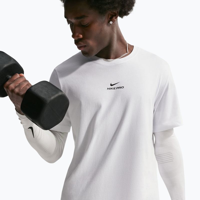 Tricou de antrenament pentru bărbați Nike Pro Dri-Fit white/black 6