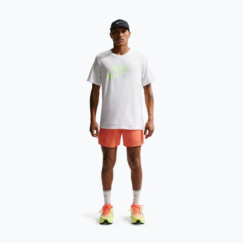 Tricou de alergare pentru bărbați Nike Dri-Fit Running white/barely volt 2