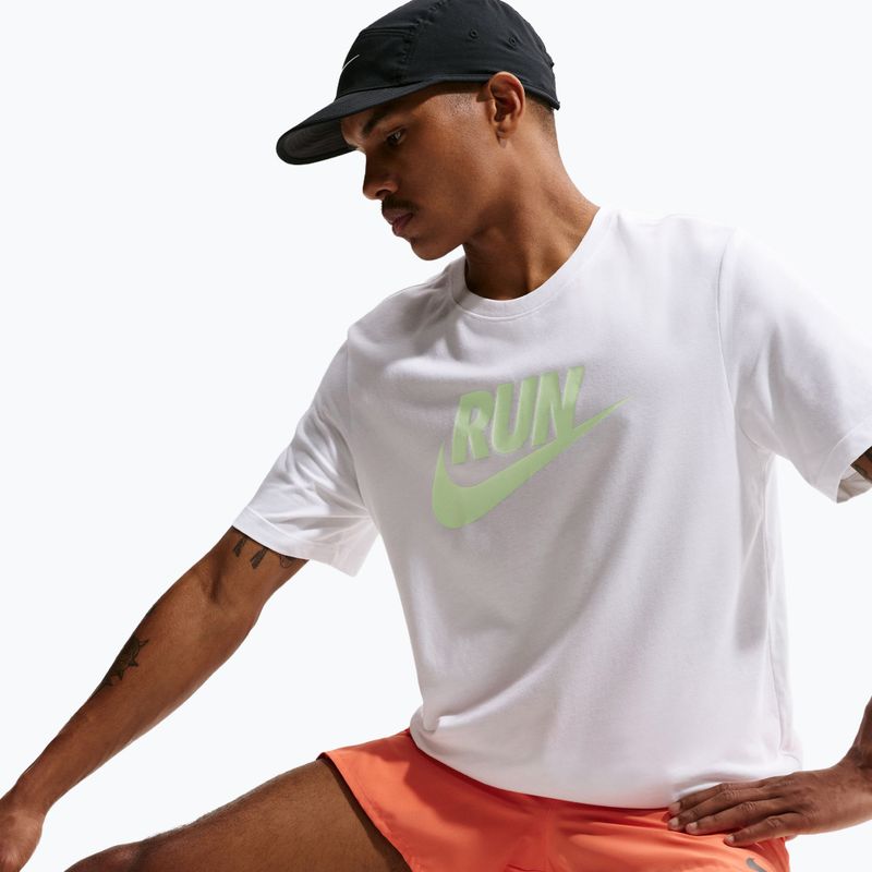 Tricou de alergare pentru bărbați Nike Dri-Fit Running white/barely volt 6
