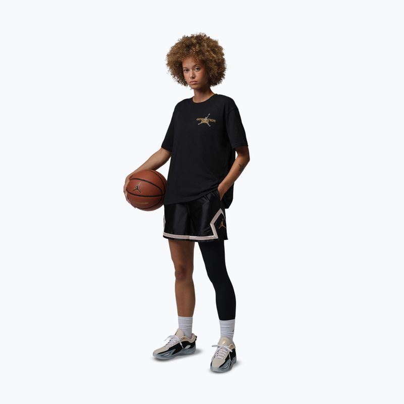 Pantaloni scurți de baschet pentru femei Nike Jordan Sport Diamond 4" black/metallic gold 2
