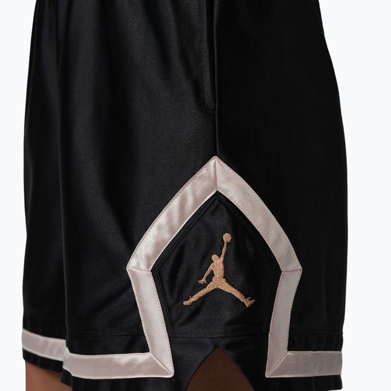 Spodenki koszykarskie damskie  Nike Jordan Sport Diamond 4" black/metallic gold 6