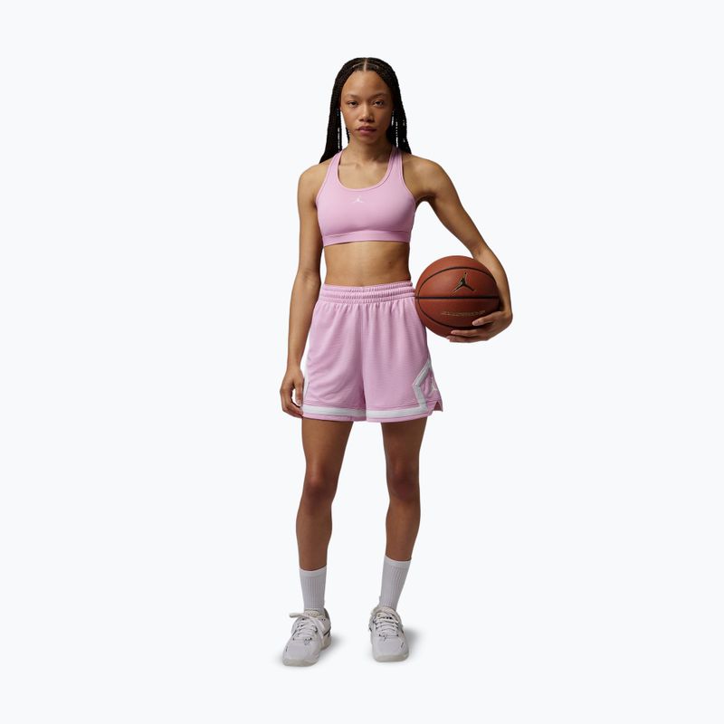 Pantaloni scurți de baschet pentru femei Nike Jordan Sport Diamond 4" iced carmine/iced carmine/white/white 2