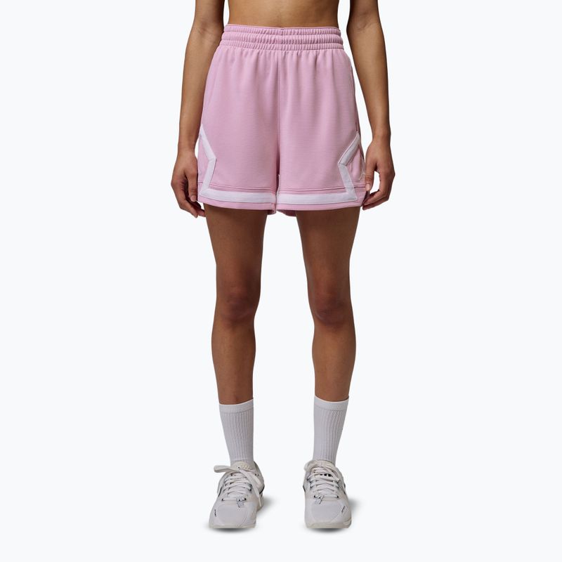 Pantaloni scurți de baschet pentru femei Jordan Sport Diamond 4" iced carmine/iced carmine/white/white 4