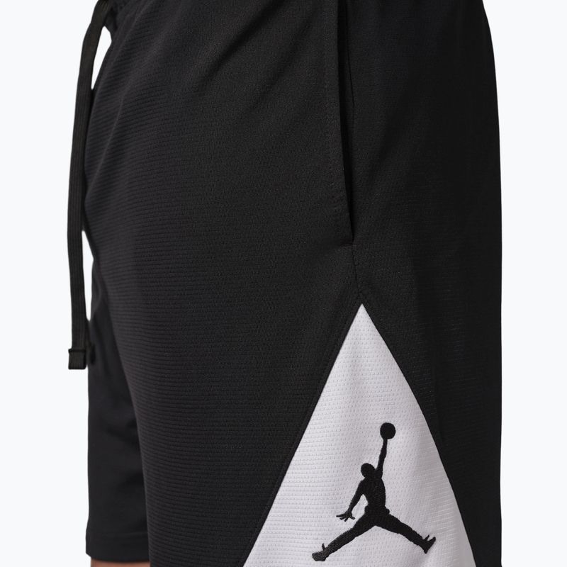 Pantaloni scurți de baschet pentru bărbați Jordan Sport Dri-Fit black/white/black 6