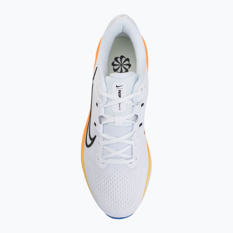 Încălțăminte de alergare pentru bărbați Nike Quest 6 white/blue crystal/total orange/off noir 5