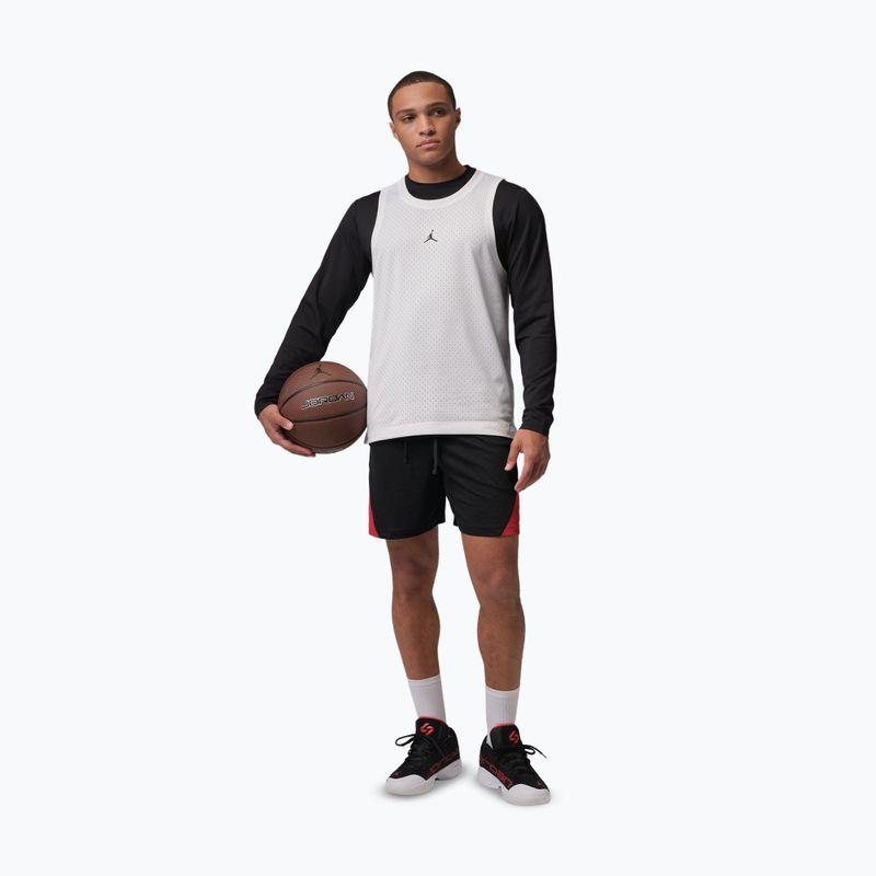 Pantaloni scurți de baschet pentru bărbați Jordan Sport Dri-Fit black/gym red/white 2
