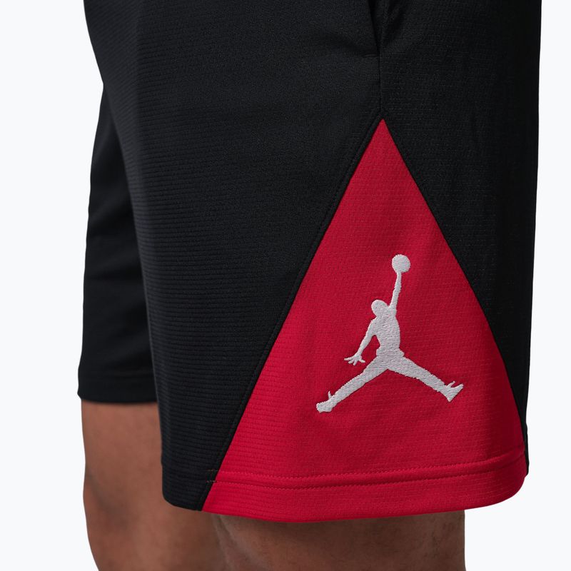Pantaloni scurți de baschet pentru bărbați Jordan Sport Dri-Fit black/gym red/white 6