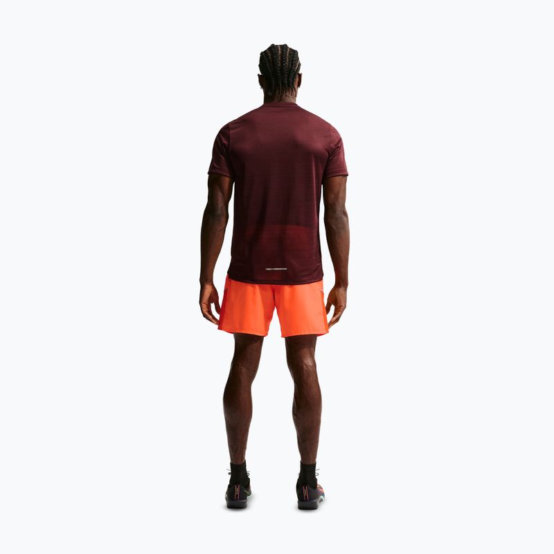 Pantaloni scurți de alergare pentru bărbați Nike Miler Dri-Fit Brief Lined7" total orange 3