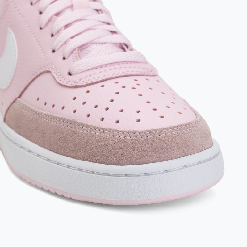 Încălțăminte pentru femei Nike Court Vision Low Suede pink foam/white 7