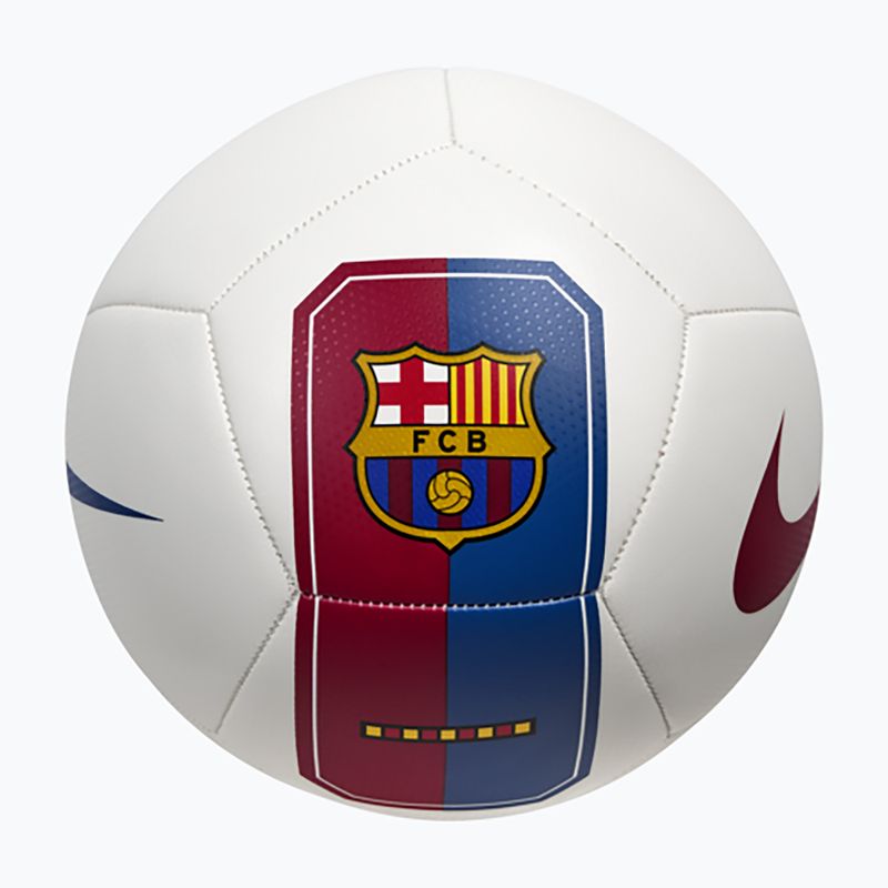 Minge de fotbal Nike Pitch FC Barcelona white/cardinal red size 5 2