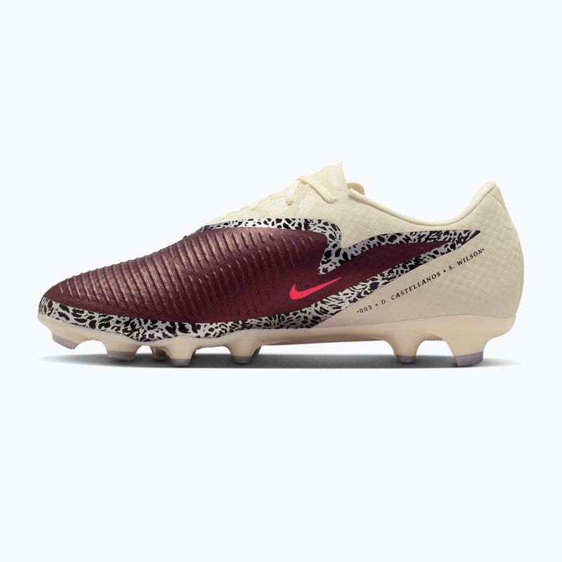 Încălțăminte de fotbal pentru bărbați Nike United Phantom 6 Low Academy MG burgundy crush/fossil/university red 2