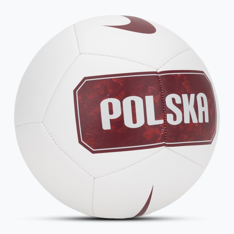 Minge de fotbal Nike Pitch Poland white size 5 2