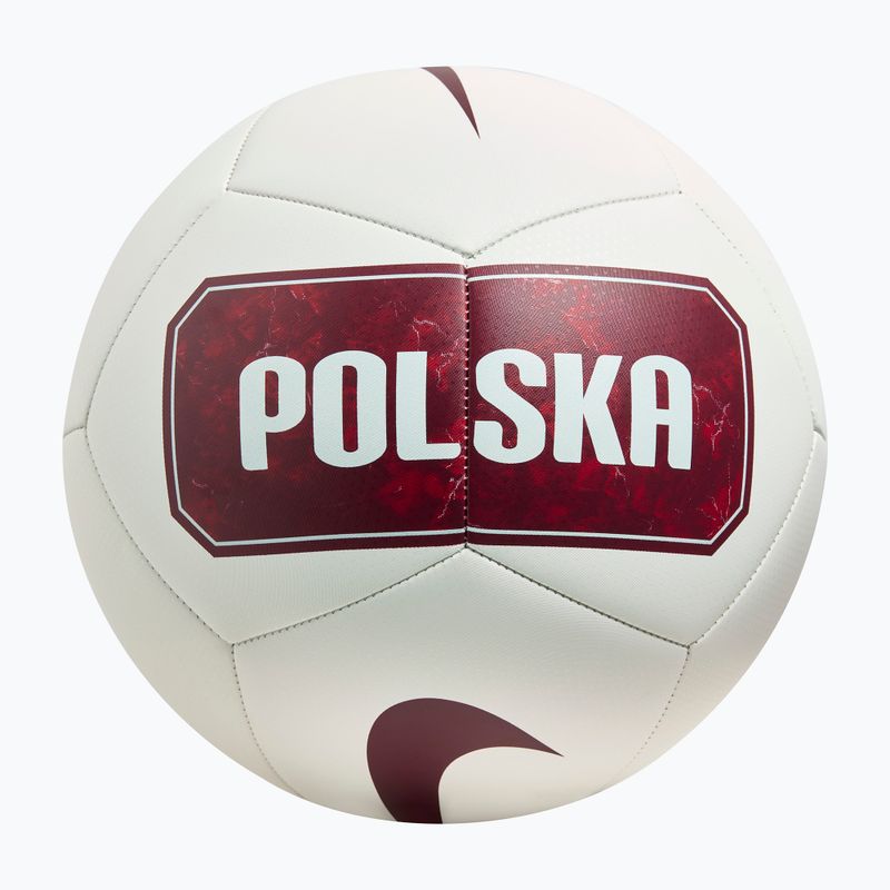 Minge de fotbal Nike Pitch Poland white size 5 2