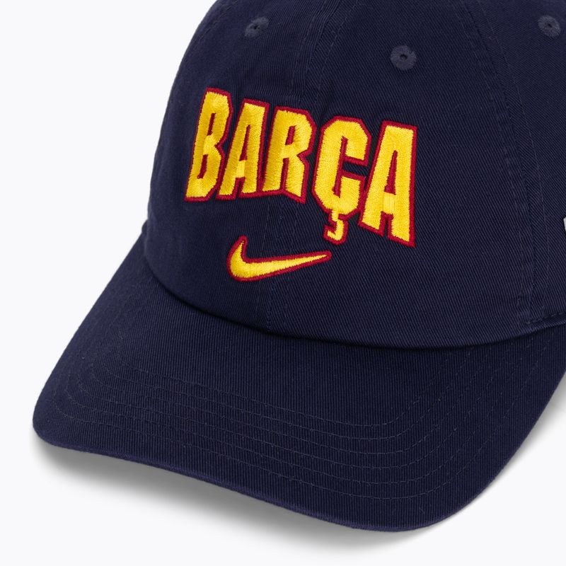 Șapcă pentru copii Nike FC Barcelona Club Cotton blackened blue 3